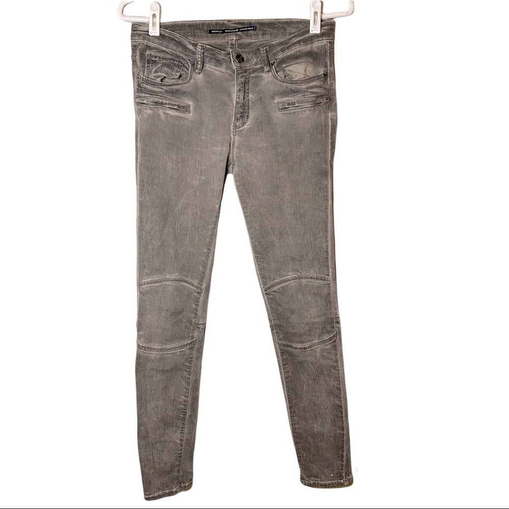 Zara Grey Wash Skinny Jeans